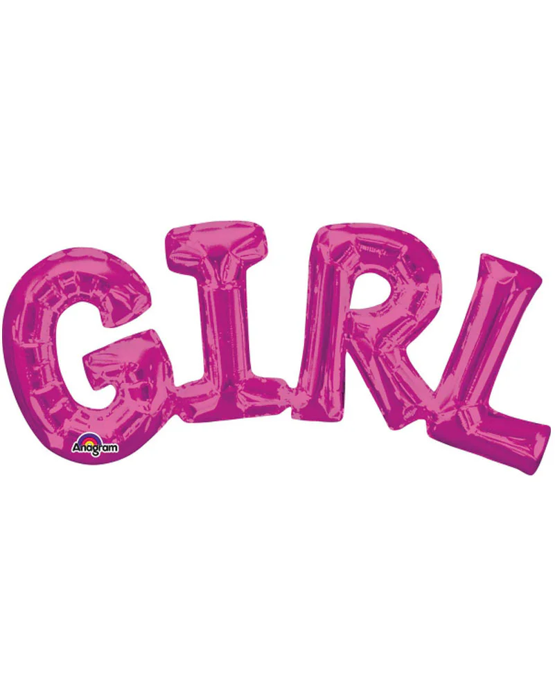Girl Pink Foil Balloon