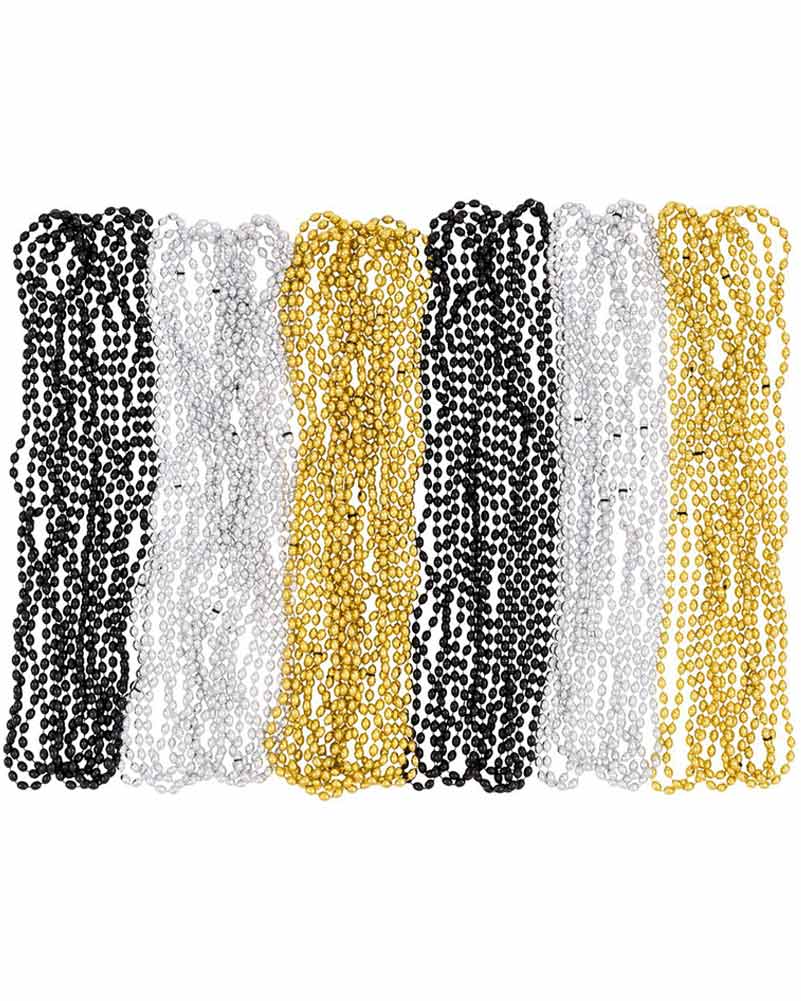 20s Glitz and Glam Plastic Beaded Necklaces Pack of 50 - Image 2