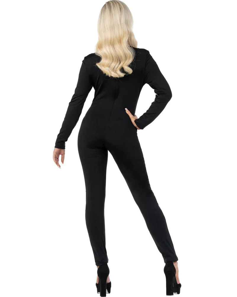 Glow in the Dark Skeleton Bodysuit Womens Costume - Image 4