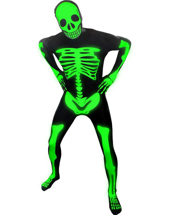 Glow Skeleton Morphsuit Adult Costume - Image 2