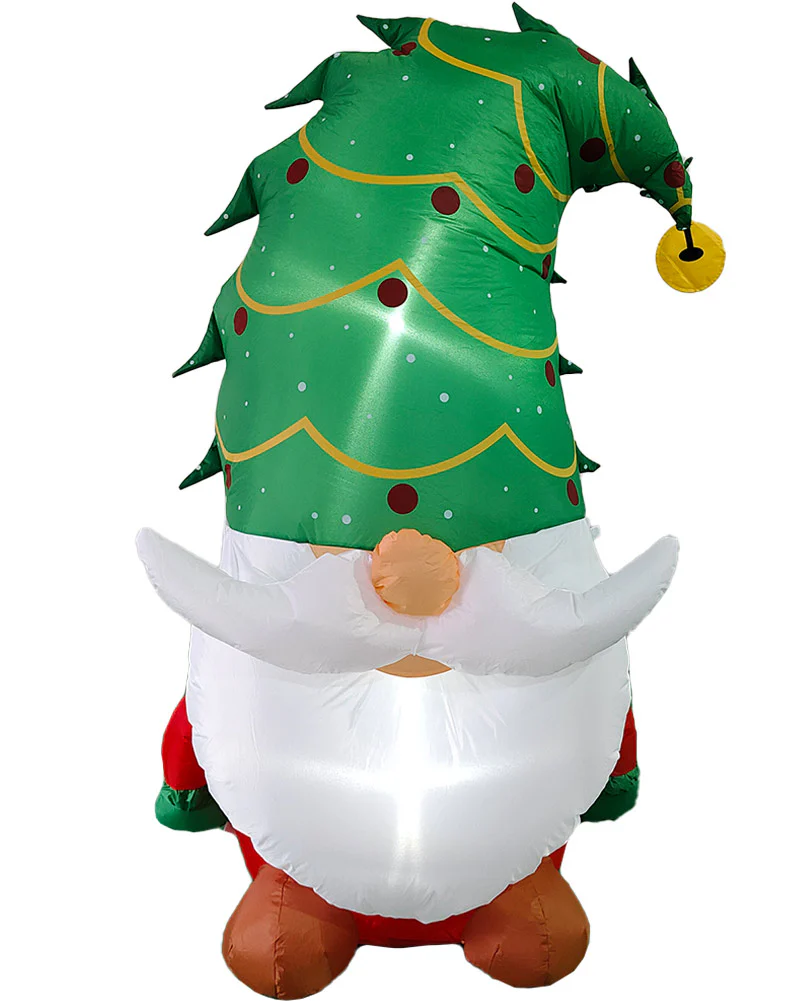 Gnome Santa Claus Christmas Lawn Inflatable 1.5m - Image 2