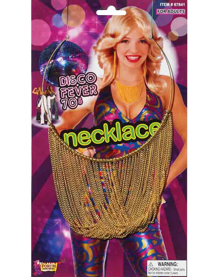 70s Gold Chain Disco Necklace - Image 2
