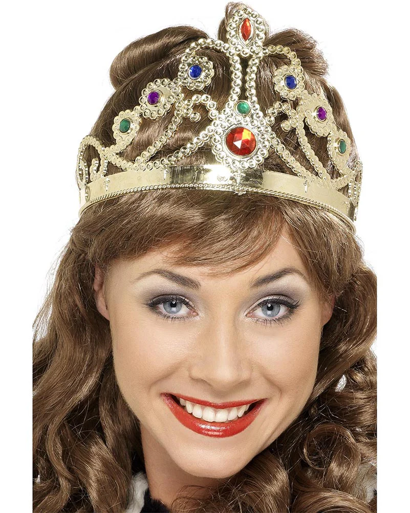 Gold Jewelled Queens Crown
