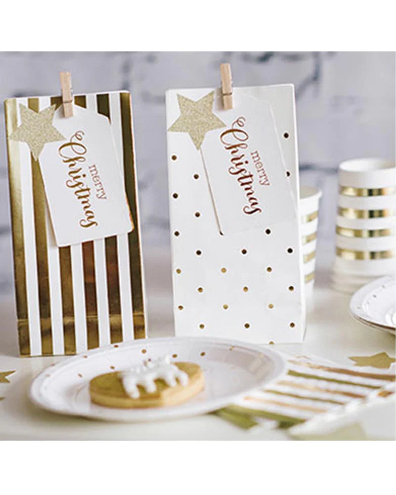 Gold Merry Christmas Tags Pack of 12 - Image 4