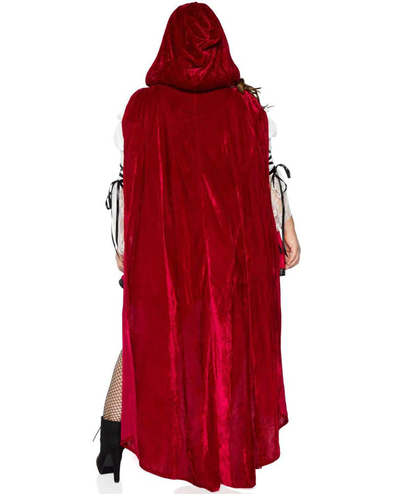 Gorgeous Storybook Red Riding Hood Plus Size Womens Costume - Image 2