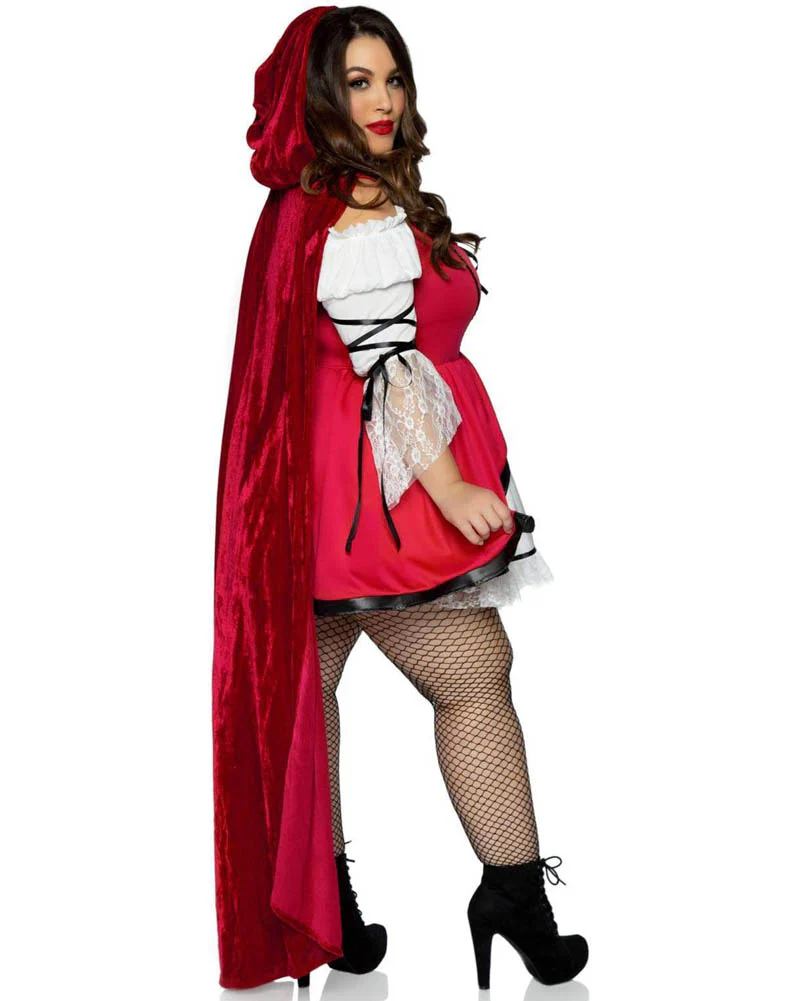 Gorgeous Storybook Red Riding Hood Plus Size Womens Costume - Image 4
