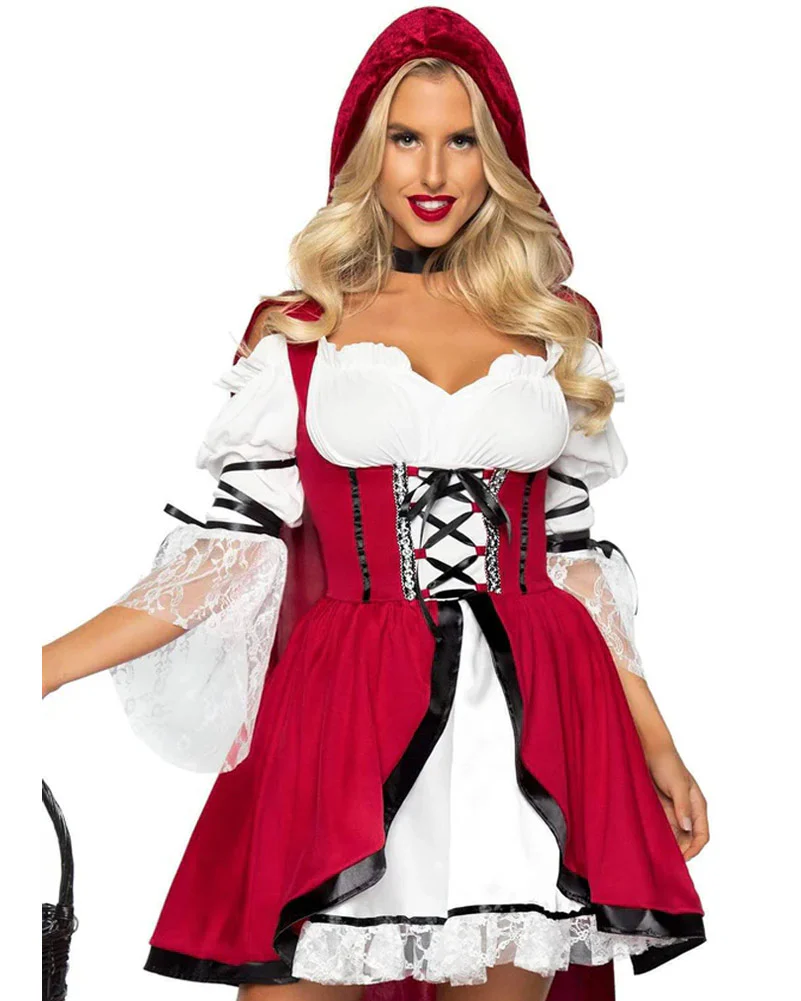 Gorgeous Storybook Red Riding Hood Womens Costume - Image 2
