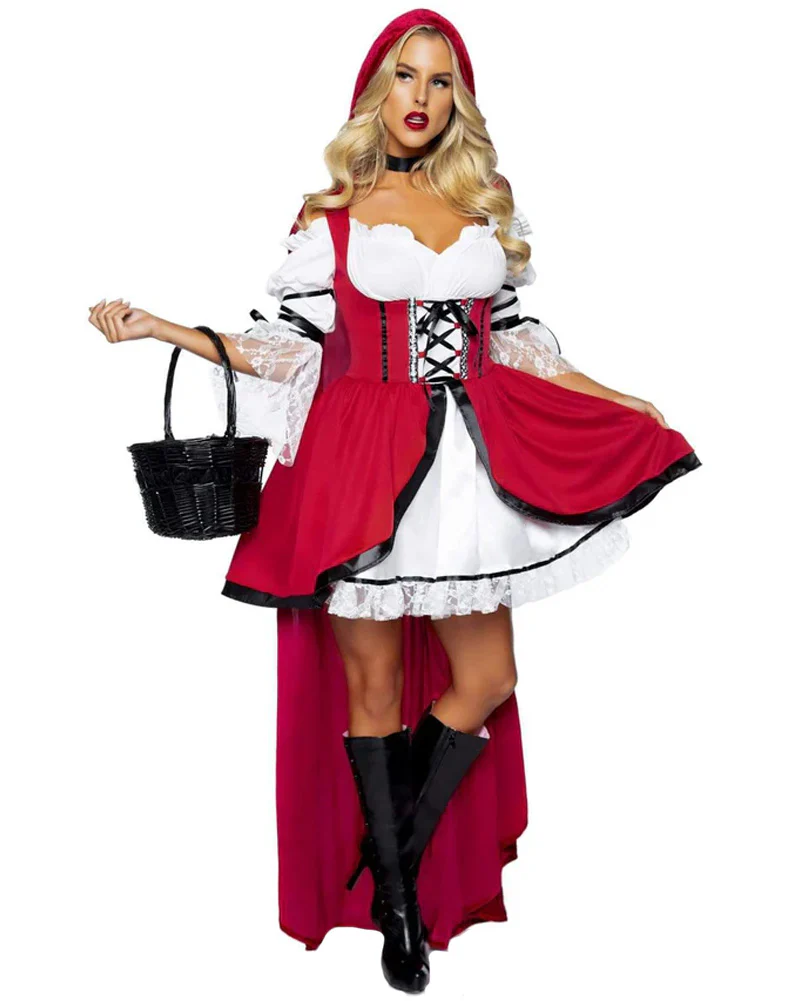 Gorgeous Storybook Red Riding Hood Womens Costume - Image 5