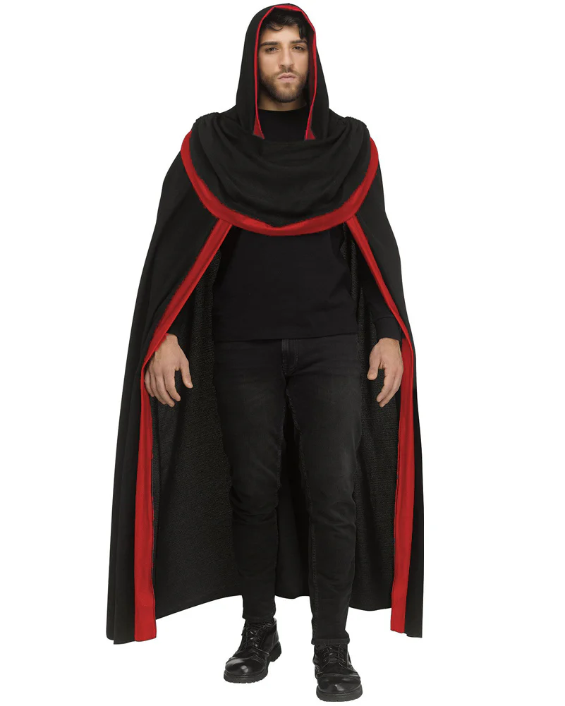 Goth Lord Hooded Mens Cloak