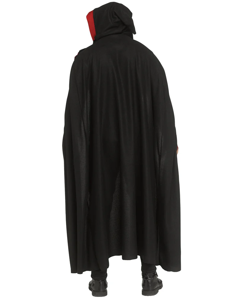 Goth Lord Hooded Mens Cloak - Image 2