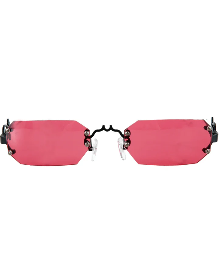 Gothic Vampire Black and Rose Deluxe Glasses - Image 2