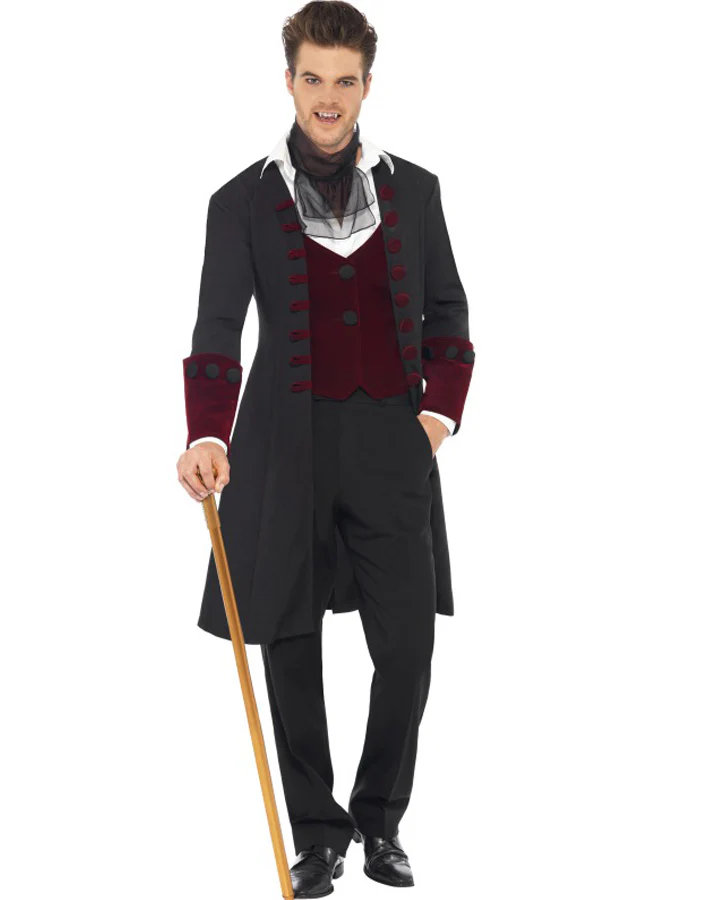 Gothic Vampire Mens Costume - Image 2