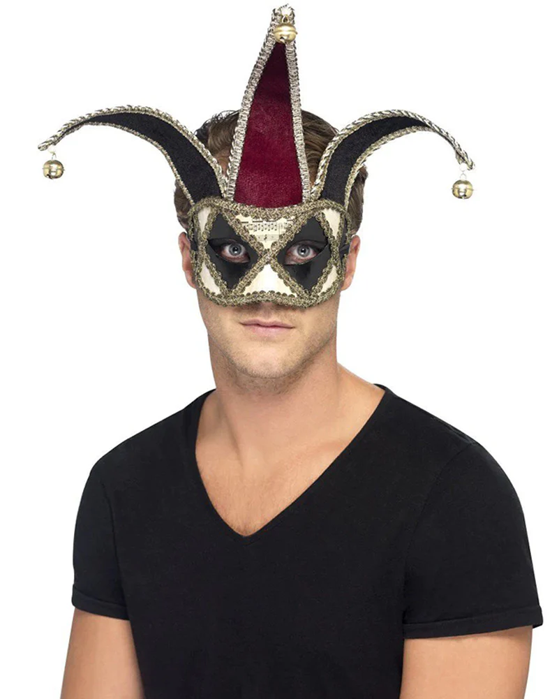 Gothic Venetian Harlequin Half Mask - Image 2