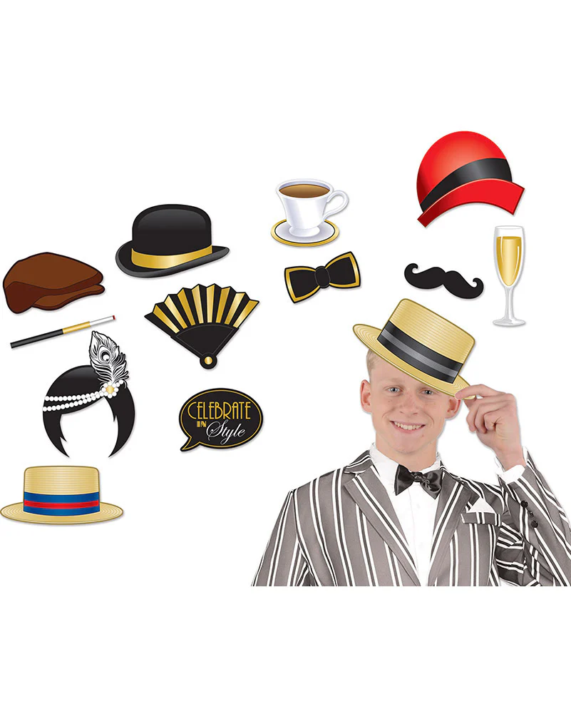 Great 20s Photo Fun Signs Pack of 12