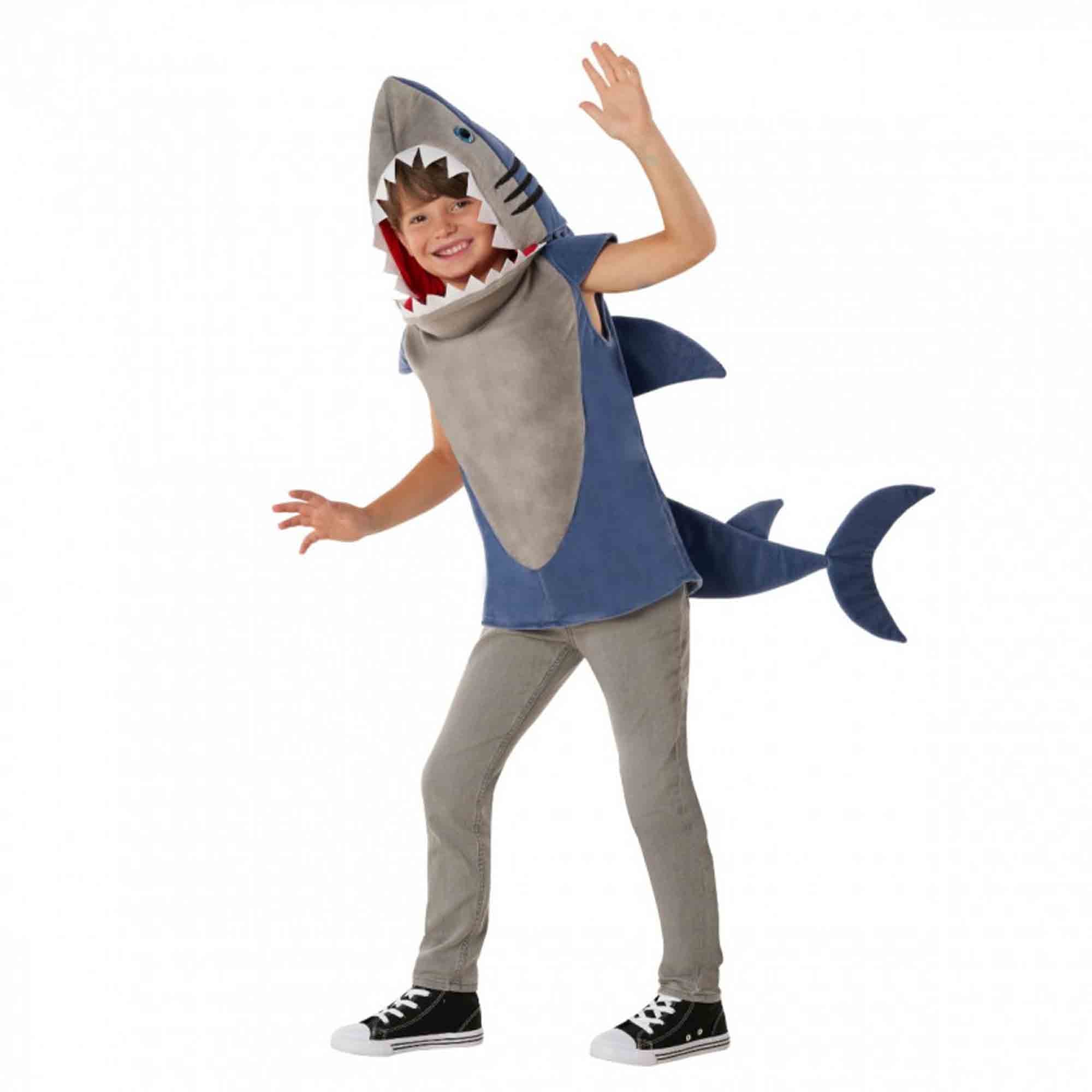 Great White Shark Tunic Kids Costume 10-12 Years