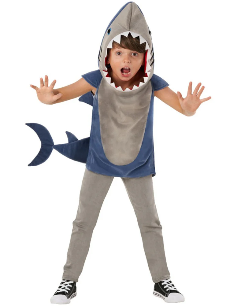 Great White Shark Tunic Kids Costume - Image 4