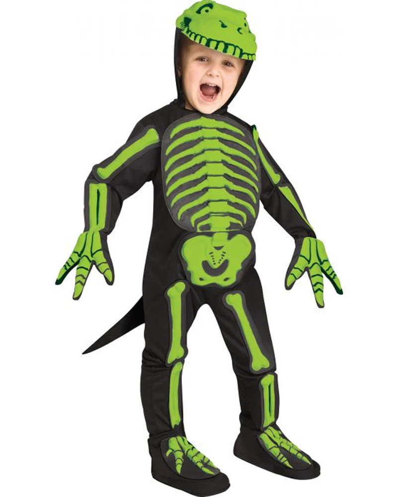 Green Dino Bones Toddler Costume