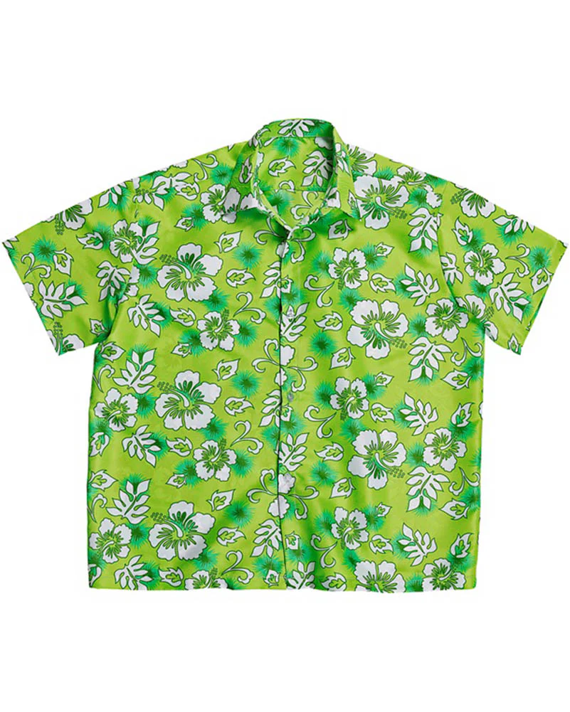 Green Hawaiian Mens Shirt - Image 2