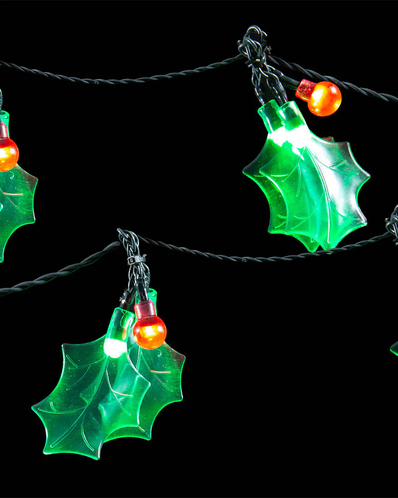 Green Holly LED Christmas Lights 5.8m - Image 3