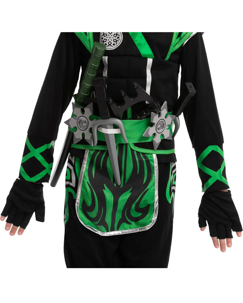 Green Ninja Toddler and Kids Costume - Image 3