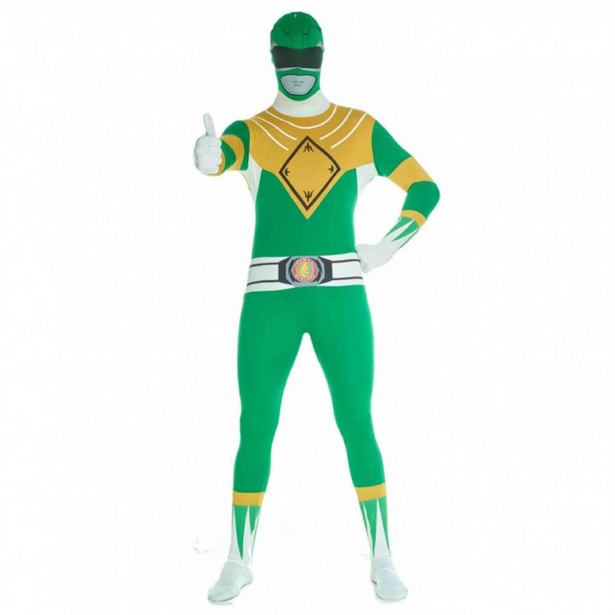 Green Power Rangers Morphsuit Adult Costume XX-Large