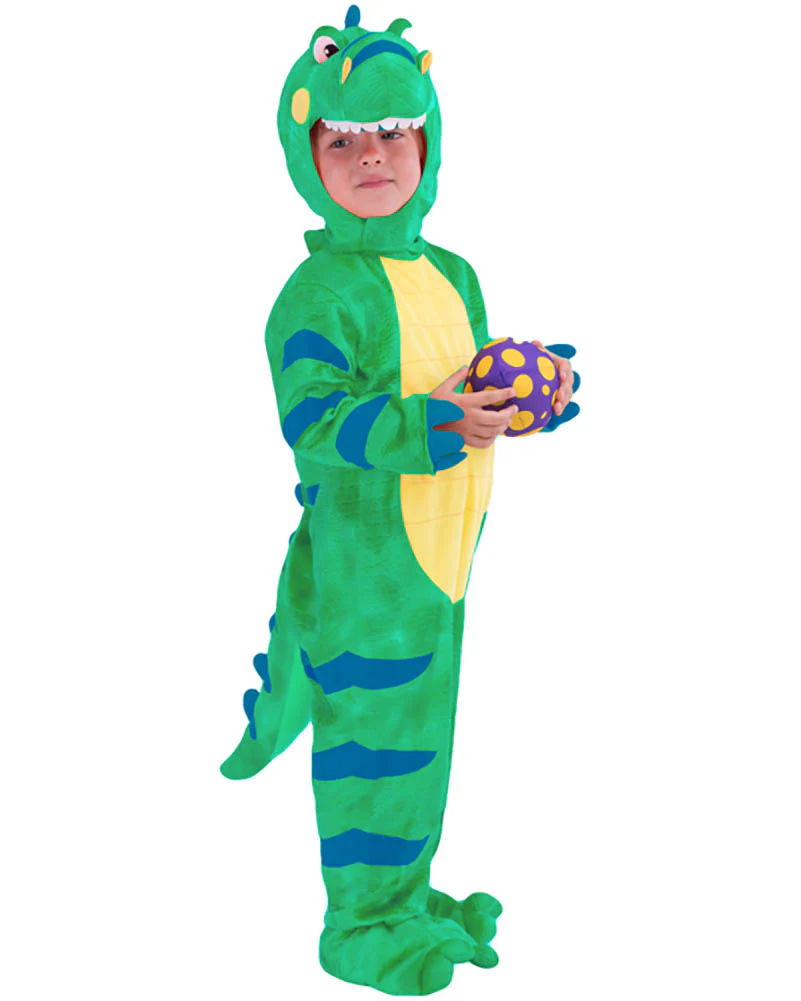 Green T Rex Kids Costume - Image 3