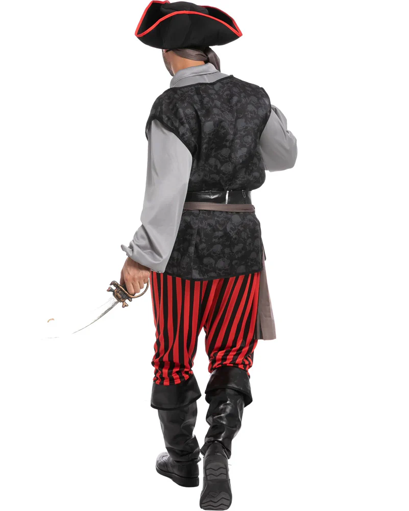 Grey Pirate Mens Book Week Costume - Image 3