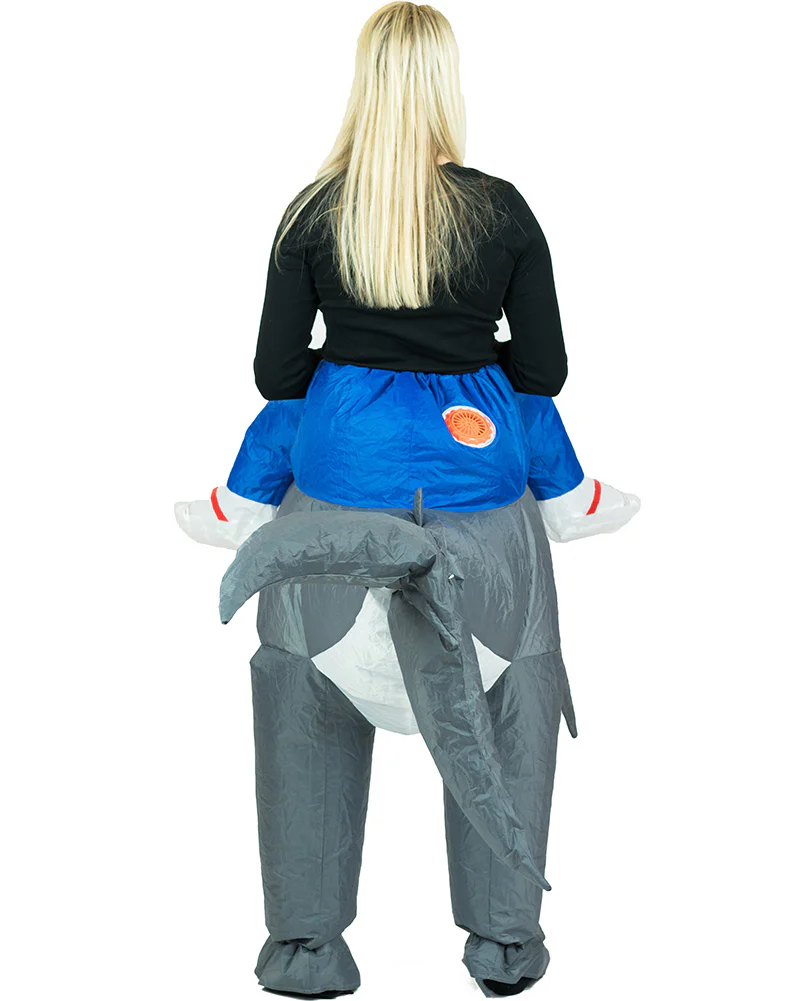Grey Shark Inflatable Adult Costume - Image 5
