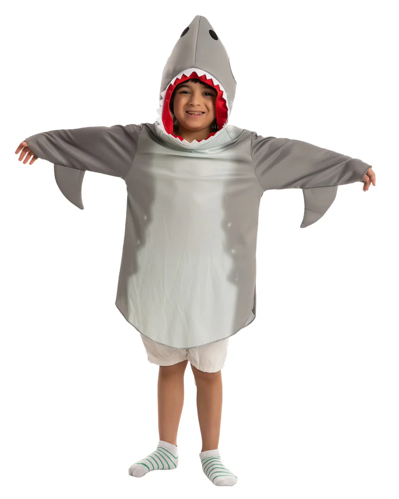 Grey Shark Kids Costume - Image 4