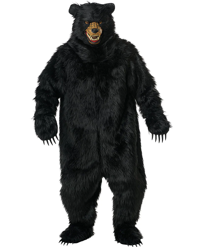 Grizzly Bear Black Deluxe Adult Costume - Image 10