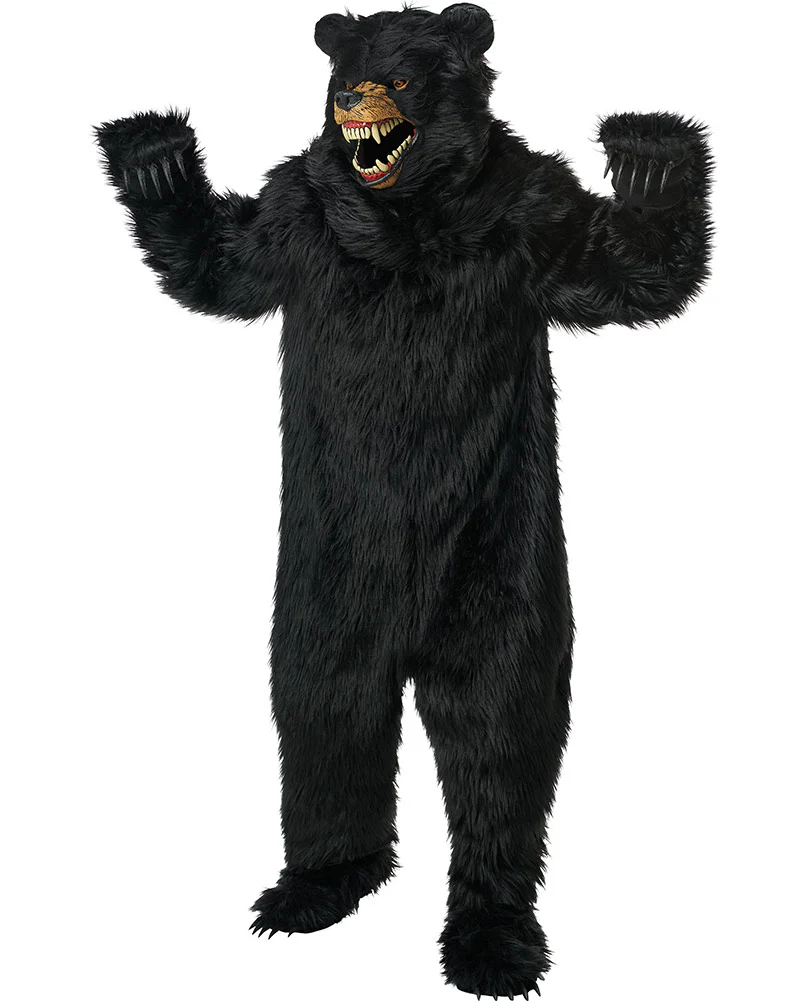 Grizzly Bear Black Deluxe Adult Costume - Image 3