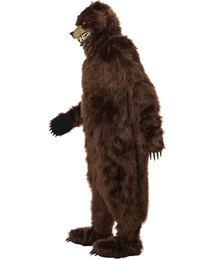 Grizzly Bear Brown Deluxe Adult Costume - Image 4