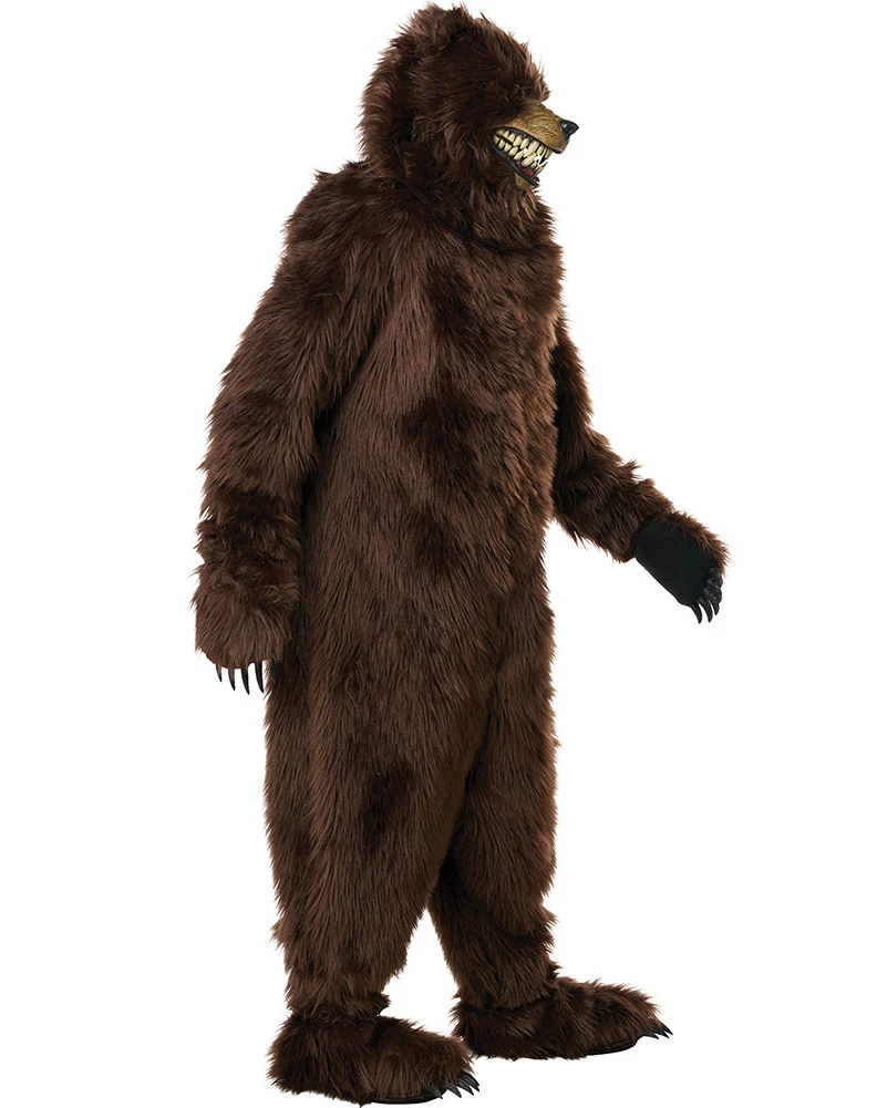 Grizzly Bear Brown Deluxe Adult Costume - Image 6