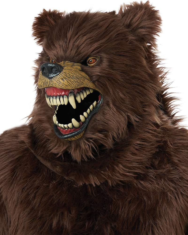 Grizzly Bear Brown Deluxe Adult Costume - Image 7