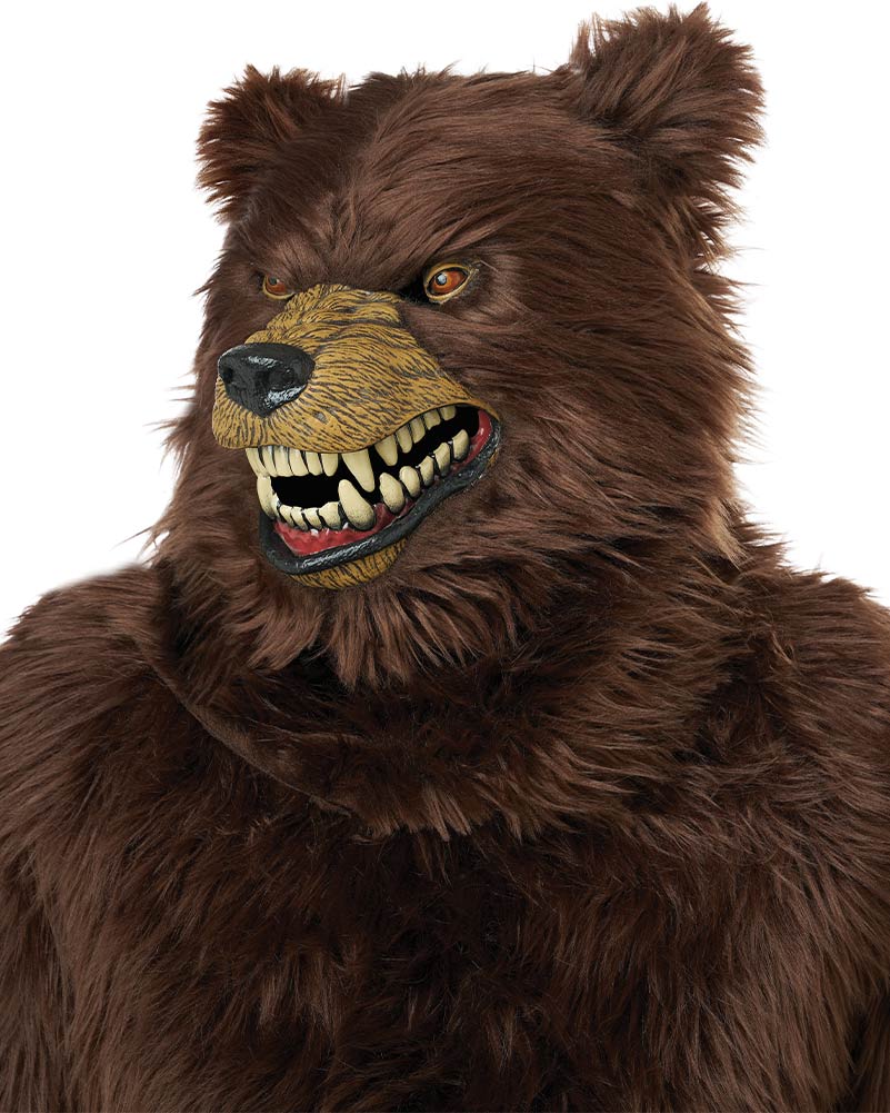 Grizzly Bear Brown Deluxe Adult Costume - Image 9