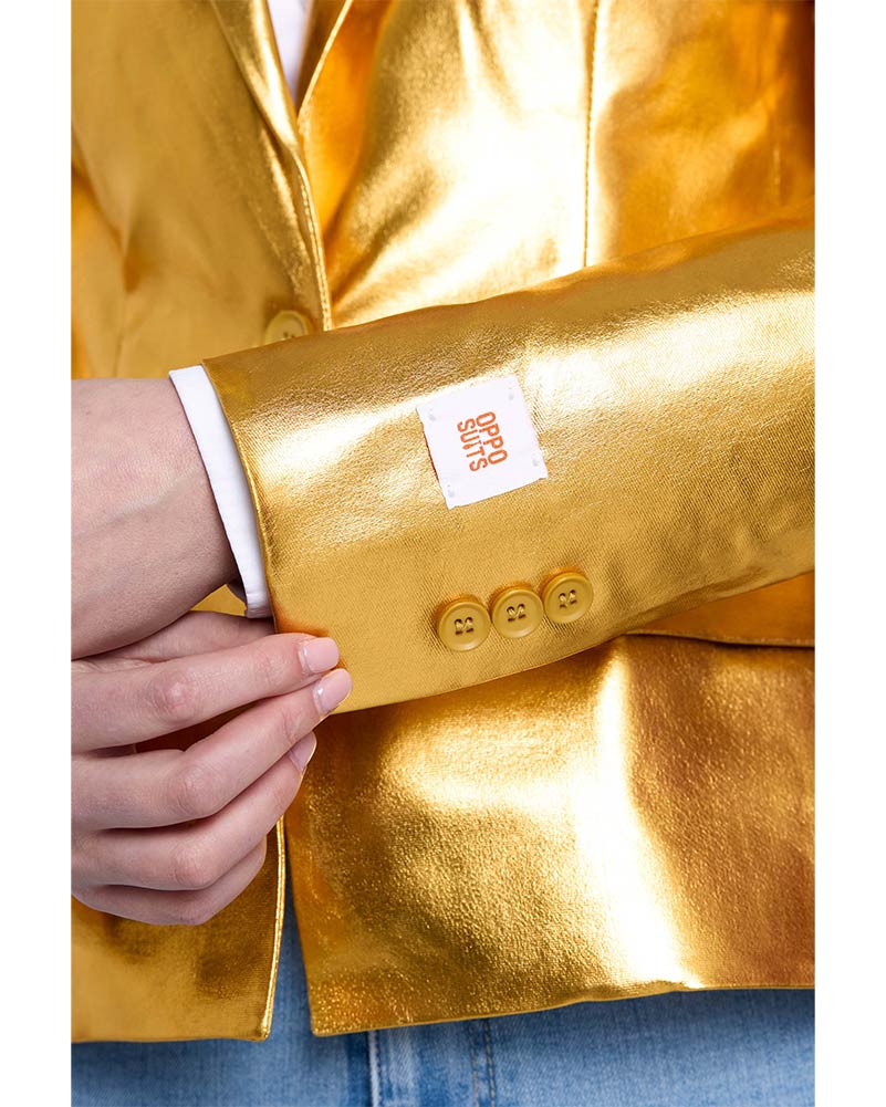 70s Groovy Gold Opposuit Womens Jacket - Image 5