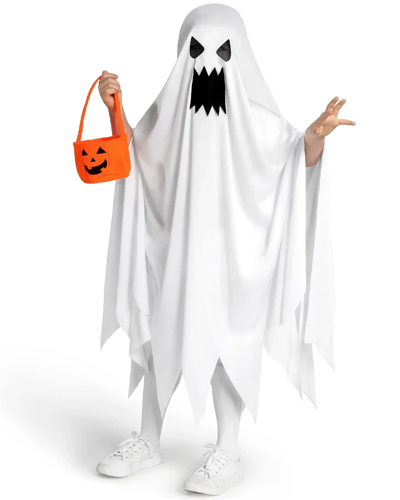 Grumpy Ghost Trick or Treat Kids Costume - Image 2