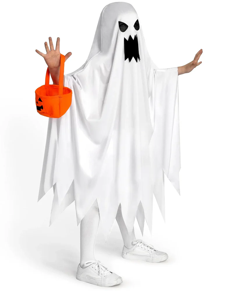 Grumpy Ghost Trick or Treat Kids Costume - Image 3