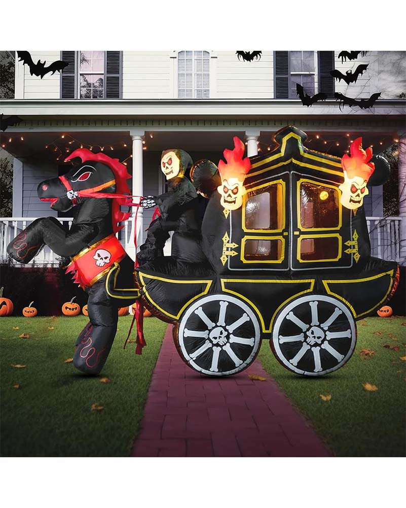 Halloween Carriage Lawn Inflatable 3.6m - Image 3