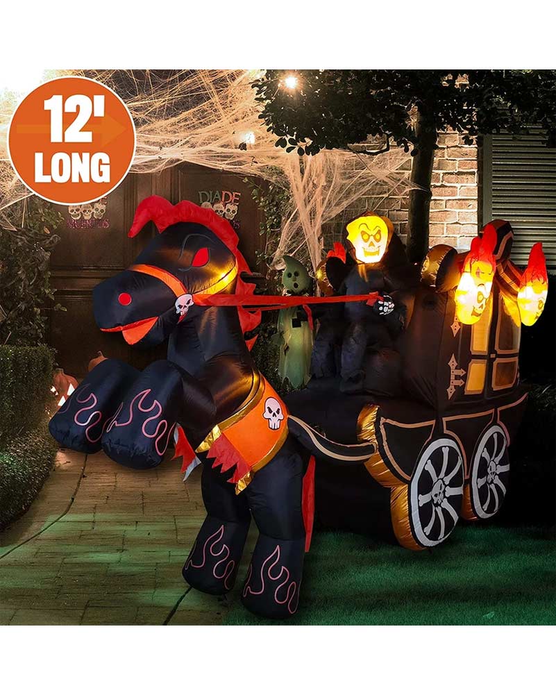 Halloween Carriage Lawn Inflatable 3.6m - Image 7