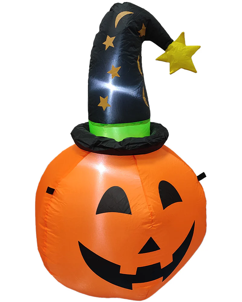 Halloween Pumpkin Witch Lawn Inflatable 1m - Image 2