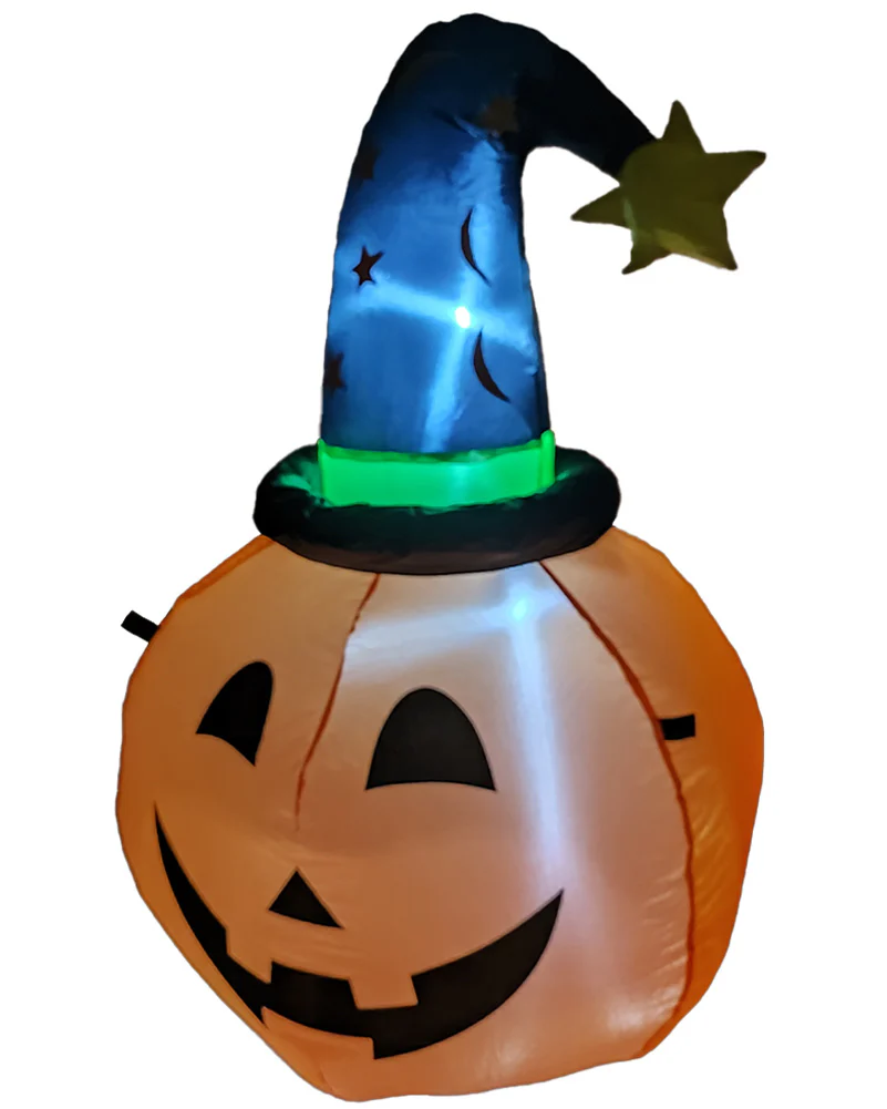 Halloween Pumpkin Witch Lawn Inflatable 1m - Image 5