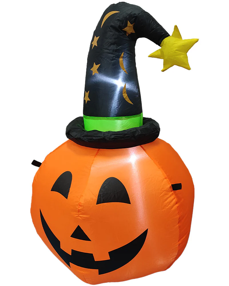 Halloween Pumpkin Witch Lawn Inflatable 1m - Image 6