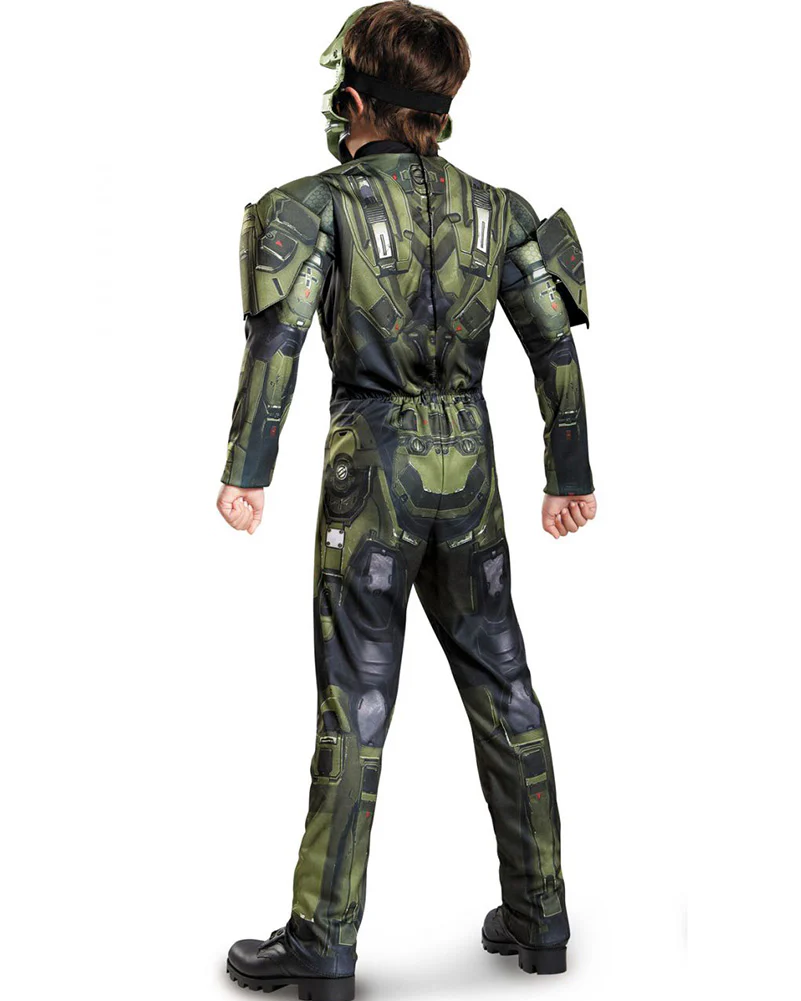 Halo Master Chief Deluxe Muscle Chest Boys Costume - Image 2