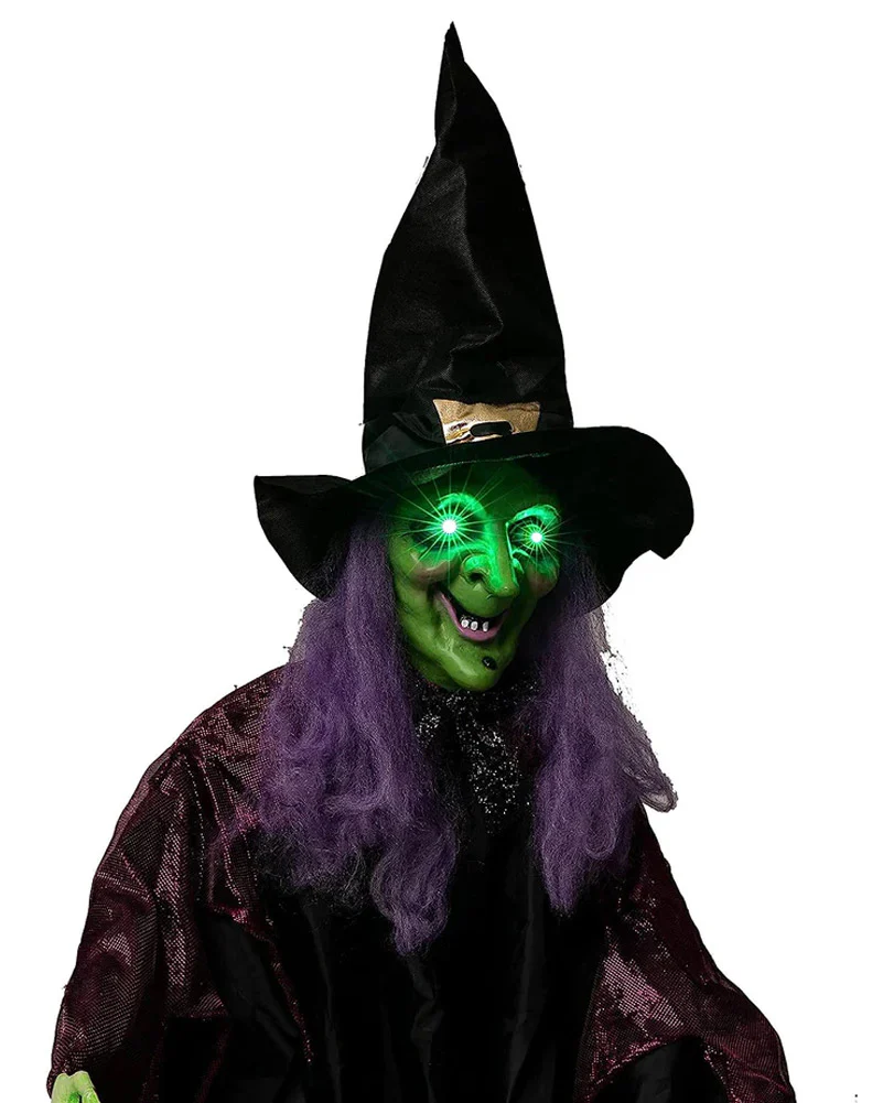 Hanging Animated LED Witch With Magic Ball 2m - Image 2