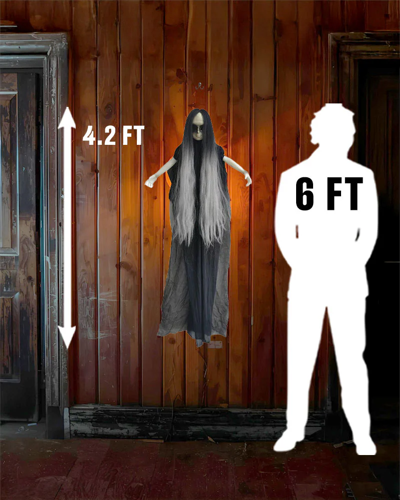 Hanging Light Up Girl Animated Decoration 1.3m - Image 3