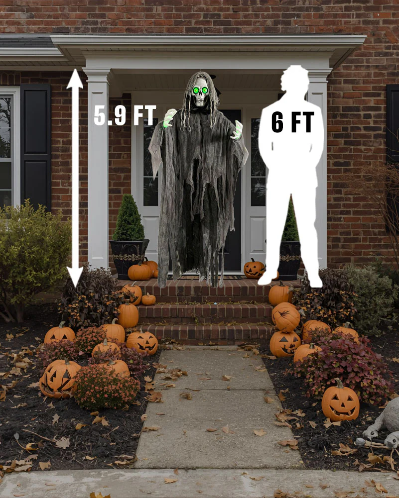 Hanging Reaper Animated Decoration 1.8m - Image 3