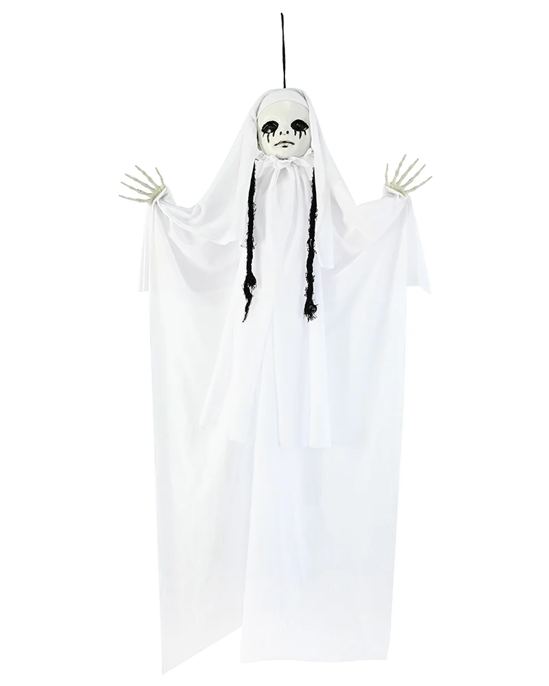Hanging White Skeleton Animated Decoration 90cm - Image 2
