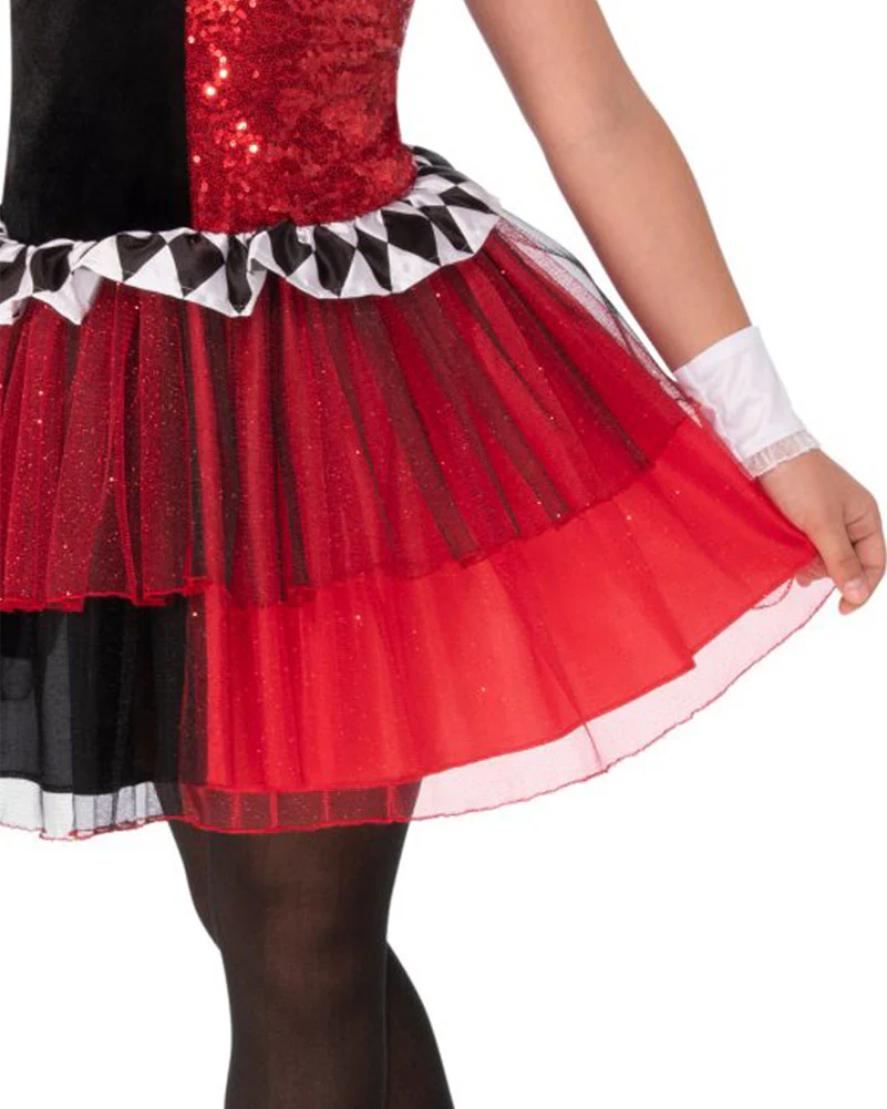 Harley Quinn Tutu Dress Deluxe Girls Costume - Image 3