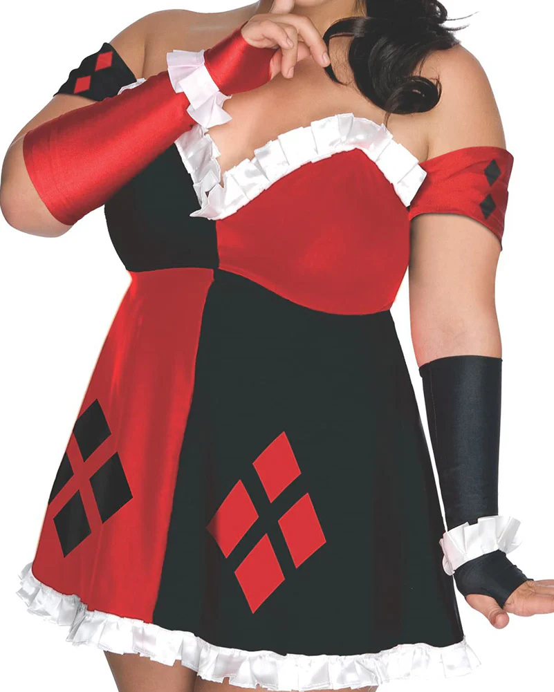 Harley Quinn Womens Plus Size Costume - Image 3